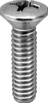 AMZ Clips And Fasteners 100 #10-24 X3/4'' Phillip Oval Head Machine Screw Chrome