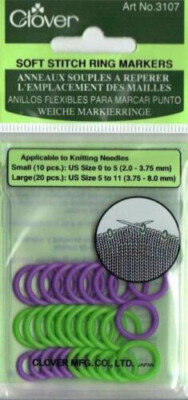 Clover Marking Rings Purple/Green 10+ 20 Piece