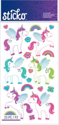 U CHOOSE Sticko UNICORNS Stickers Origami Stars Hearts Butterflies Rainbow Girls