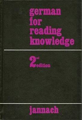 German for Reading Knowledge - Textbook Binding - GOOD