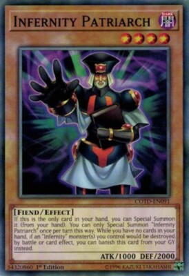 Infernity Patriarch - COTD-EN091 - Common - 1st Edition x3 - Near Mint