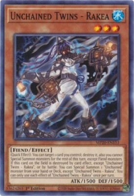 Unchained Twins - Rakea (MP20-EN153) - Common - 1st Edition