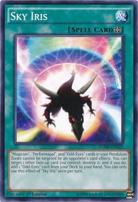 1x (M/NM) Sky Iris - SDMP-EN025 - Common - 1st Edition  YuGiOh