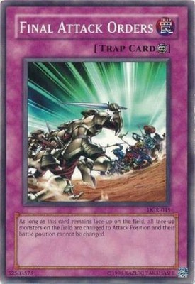 YUGIOH Final Attack Orders Deck Battle Position Change Complete 40 - Cards