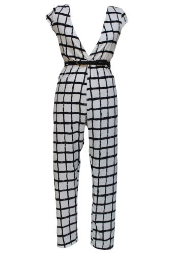 Women's Check Jumpsuit