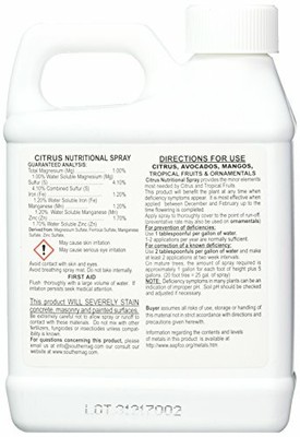 Southern Ag Chelated Citrus Nutritional Spray, 16oz - 1 ...