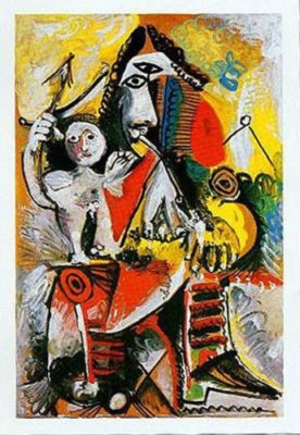 MUSKETEER AND CUPID - PICASSO - FINE ART PRINT POSTER 24x32 - 615