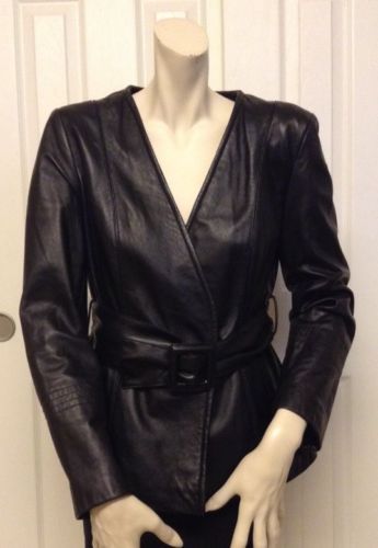 NEIMAN MARCUS HAUT femme à rayures asymétrique à manches courtes contrastées noir Taille M EUR