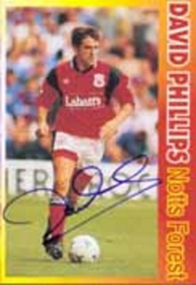 David Phillips - Nott'm Forest - Signed Trading Card - COA - (20793)