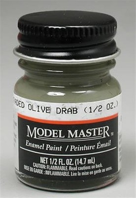 testors model masters faded olive drab 1/2 oz paint 2051
