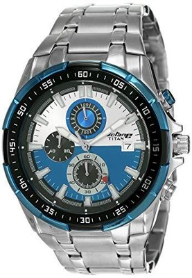 Pre-owned Titan Chronograph Multi-colour Dial Men's Watch-nl90044km03