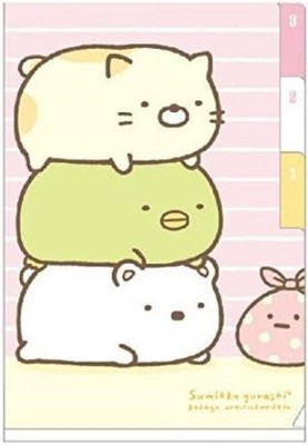 San-X Sumikkogurashi Index Holder 3-Pocket A6 6.9×4.7in