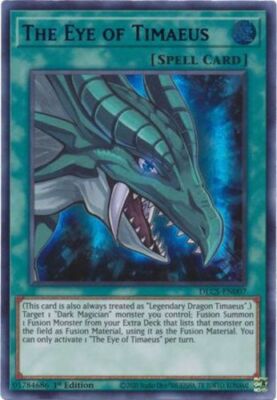 Yugioh! LP The Eye of Timaeus (Purple) - DLCS-EN007 - Ultra Rare - 1st Edition L