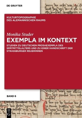 Monika Studer Exempla im Kontext (Hardback)