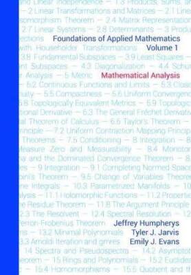 Foundations of Applied Mathematics, Volume 1: Mathematical Analysis - GOOD