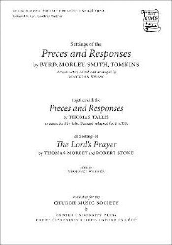 Preces And Responses (Church Music Society) By Harold Watkins Shaw Neuf