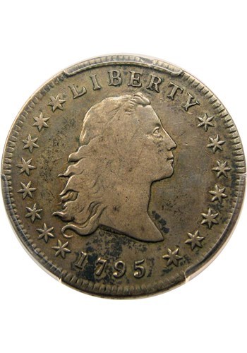 1795 $1 Early Dollar Flowing Hair 3 leaves -  VF20 PCGS
