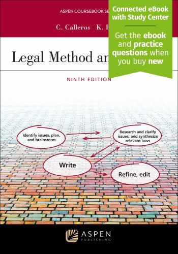 Aspen Coursebook Ser.: Legal Method and Writing I : Predictive Writing ...
