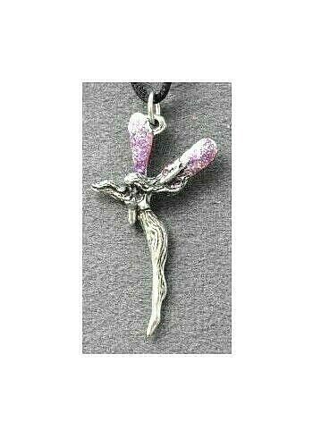 Pink Kindness Fairy Pewter Pendant   Made in the USA!!  ~Magic/Fantasy