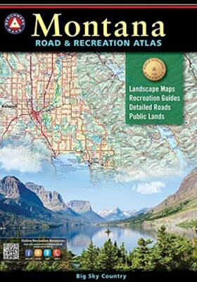 Montana Road & Recreation Atlas, Benchmark Maps, 2024, 6th Edition - LATEST