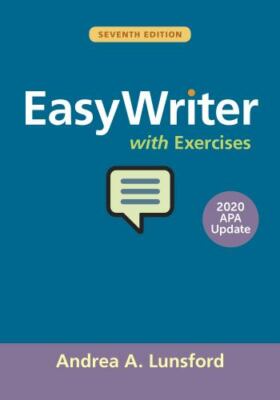 EasyWriter with Exercises, 2020 APA Upd- spiral-bound, Lunsford, 1319361455, new