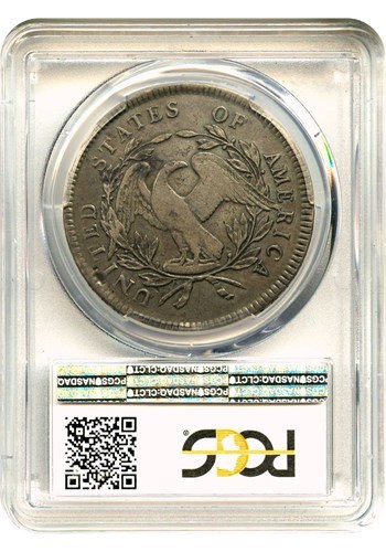 1795 $1 Early Dollar Flowing Hair 3 leaves -  VF20 PCGS