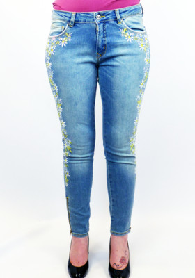 SALE! NEW BRIGITTE BARDOT 'EWY' RETRO MOD SIXTIES SKINNY JEANS IN DENIM K43