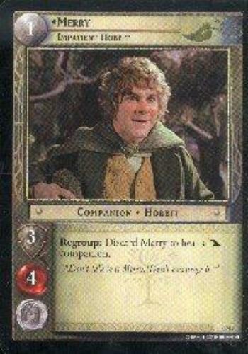 LOTR Large Merry Impatient Hobbit Promo Card