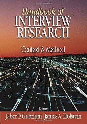 Handbook of Interview Research: Context  Method - Hardcover - VERY GOOD