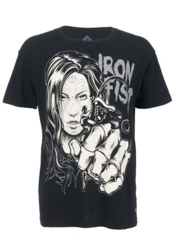 T-shirt Iron Maiden Powerslave Tour Officiel - Noir Coton Manches Courtes