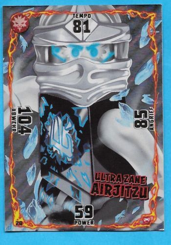 LEGO Ninjago Serie 8 Trading Card Nr. 46 - Neon Crystalized Jay