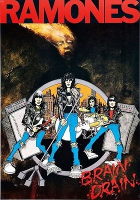 VINTAGE THE RAMONES SOUVENIR FLEXIBLE REFRIG MAGNETS 2'' x 3''