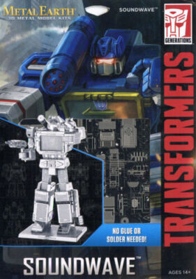 Fascinations Metal Earth Transformers #MMS302 SOUNDWAVE 3D Model - NEW