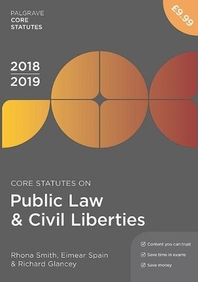 Richard Glancey Rhona Smith Core Statutes on Public Law & Civil Libe (Paperback)