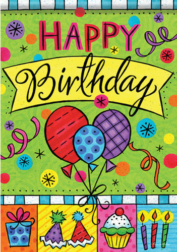 Carson 100% Poliéster Aniversário Pátio e Jardim bandeiras