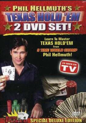 Phil Hellmuth's Texas Hold 'Em 2-DVD Set (Masters of Poker) - DVD - VERY GOOD
