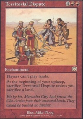 1 x Territorial Dispute - Mercadian Masques - Light Play - MTG