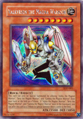 1x Valkyrion the Magna Warrior - SDD-001 - Secret Rare - Limited Edition Damaged