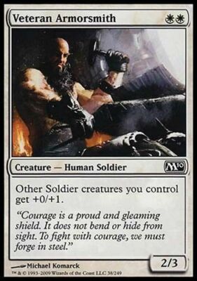 4 Veteran Armorsmith - LP - Magic 2010 - mtg - x4 4x