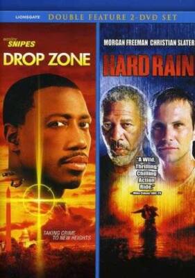 Drop Zone / Hard Rain (Double Feature) - DVD - GOOD