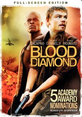 NEW Blood Diamond DVD Leonardo Di Caprio  Jennifer Connelly FULLSCREEN MOVIE