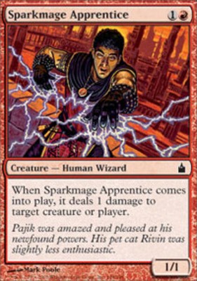 4x -Sparkmage Apprentice-[Ravnica]-Lightly Played, English-Regular-MTG