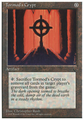 4x Tormod's Crypt Heavy Play, English Chronicles MTG Magic