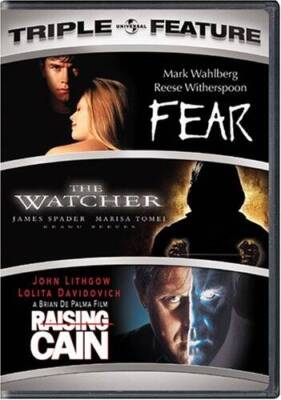 Fear / The Watcher / Raising Cain (Triple Feature) - DVD - GOOD