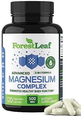 ForestLeaf Magnesium Complex 500mg - Magnesium 500mg Capsules - Magnesium Sup...