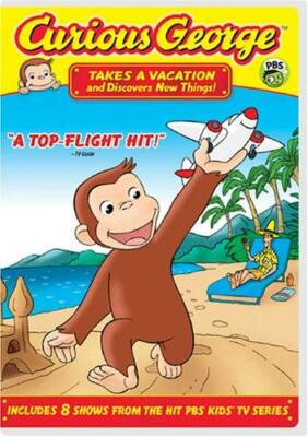 Curious George - Takes a Vacation & Discovers New Things - DVD - VERY GOOD