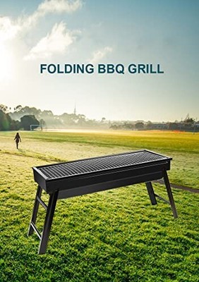 Jabells  Folding Portable Outdoor Barbeque Charcoal BBQ Grill Oven (Medium) Visi