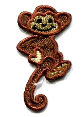 IRON ON PATCH MONKEY 1 X 2 inch