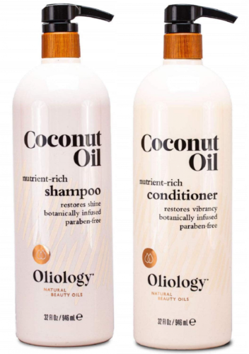 Oliology Nutrient Rich Coconut Oil Shampoo & Conditioner Combo Pack -...