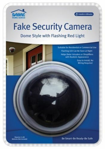 SET of 5:      Fake Security Camera Light CCTV Surveillance Dummy Flashing - NEW